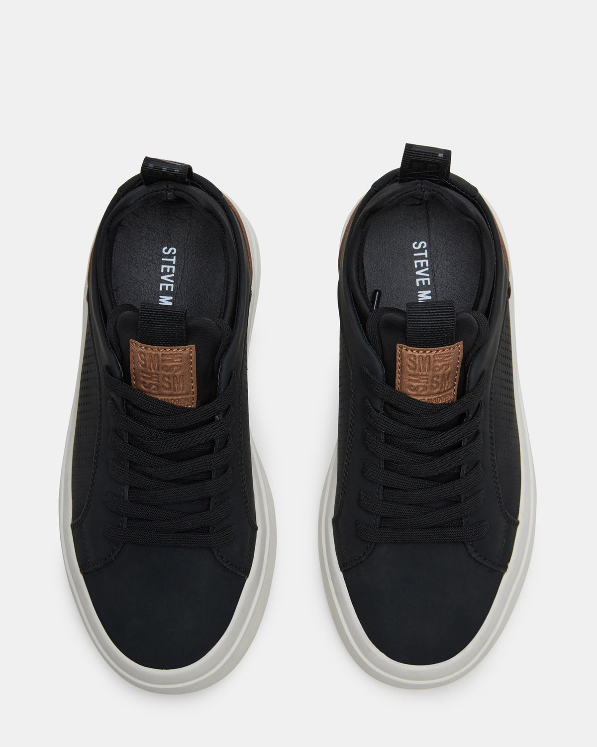 Steve Madden Kids' OASYS Black Boys' Low-Top Lace-Up Sneakers
