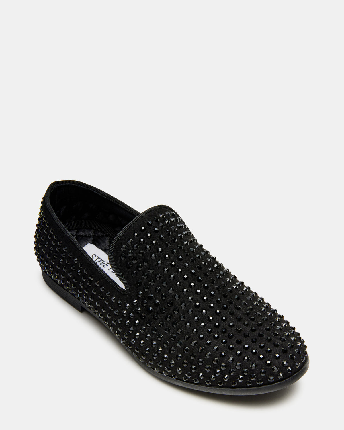 Steve Madden Kids' CAVIAR Black Rhinestone Boys' Dress Shoe
