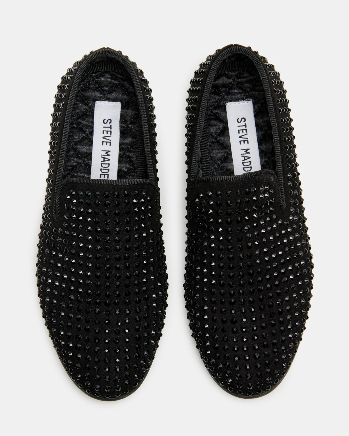 Steve Madden Kids' CAVIAR Black Rhinestone Boys' Dress Shoe
