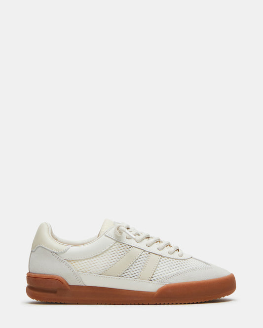 Steve Madden VERDICT White Multi Women's Lace-Up Sneaker