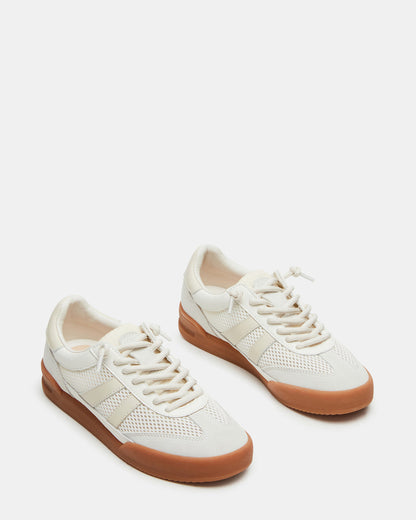 Steve Madden VERDICT White Multi Women's Lace-Up Sneaker