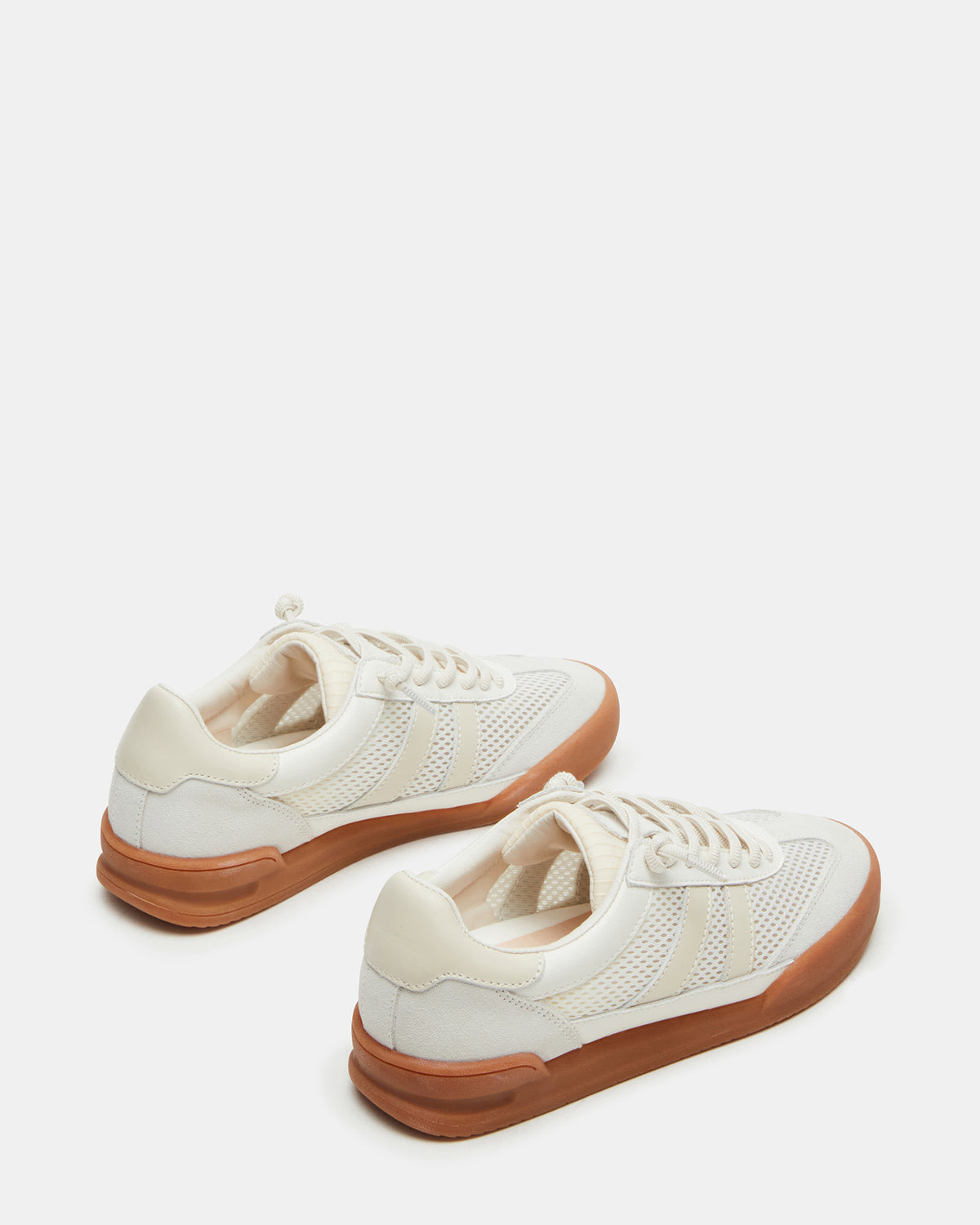 Steve Madden VERDICT White Multi Women's Lace-Up Sneaker