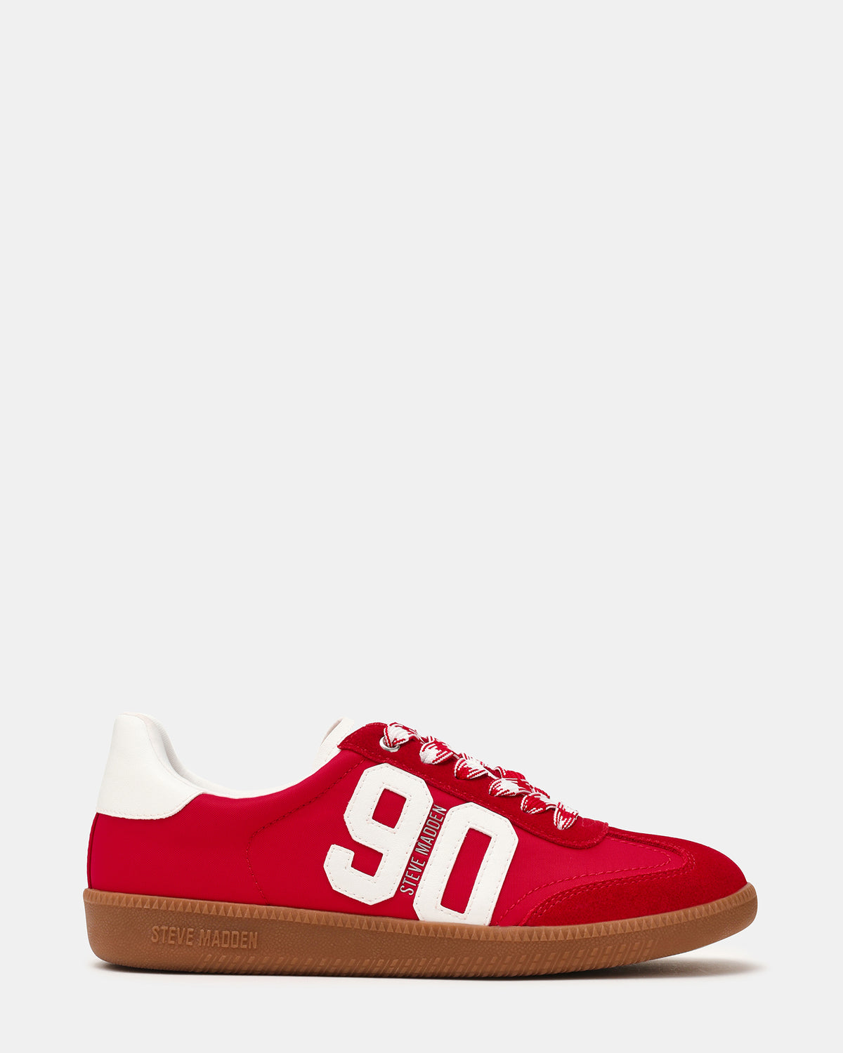Steve Madden PACEY Red Multi Low-Top Lace-Up 90's Women's Sneaker