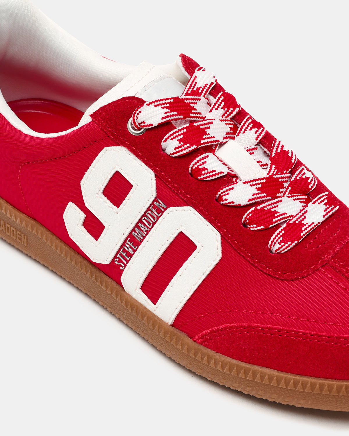 Steve Madden PACEY Red Multi Low-Top Lace-Up 90's Women's Sneaker