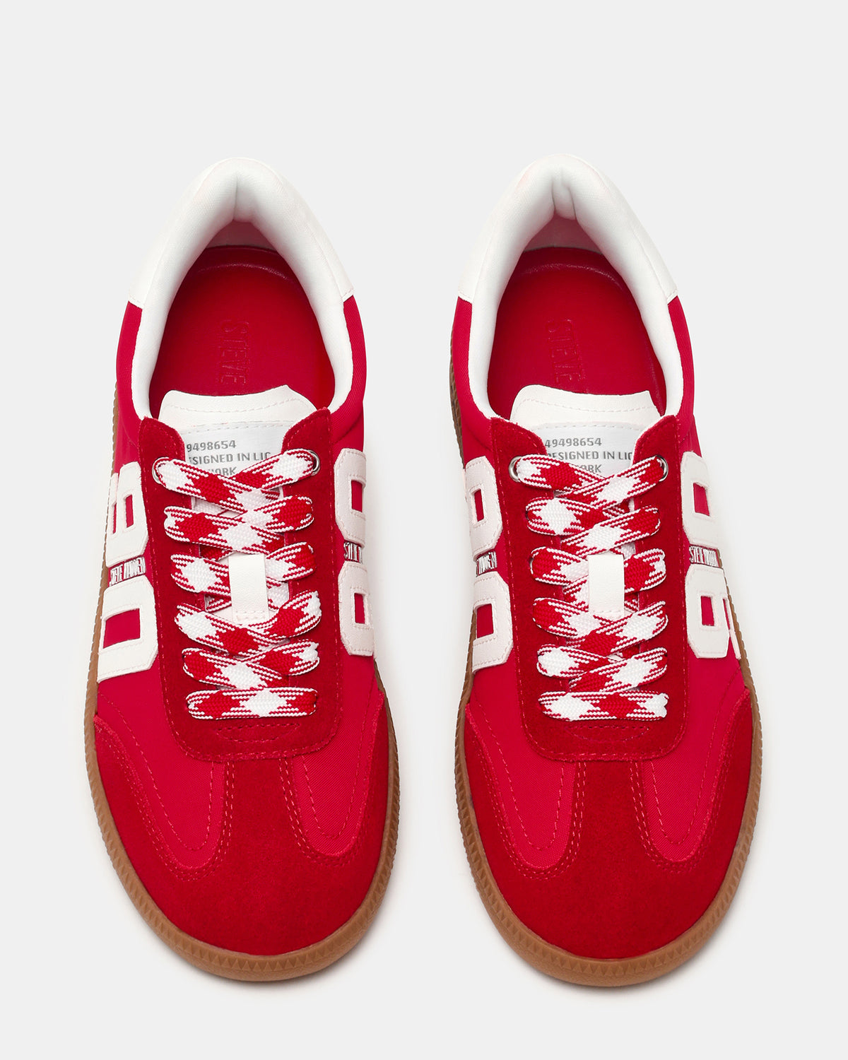 Steve Madden PACEY Red Multi Low-Top Lace-Up 90's Women's Sneaker