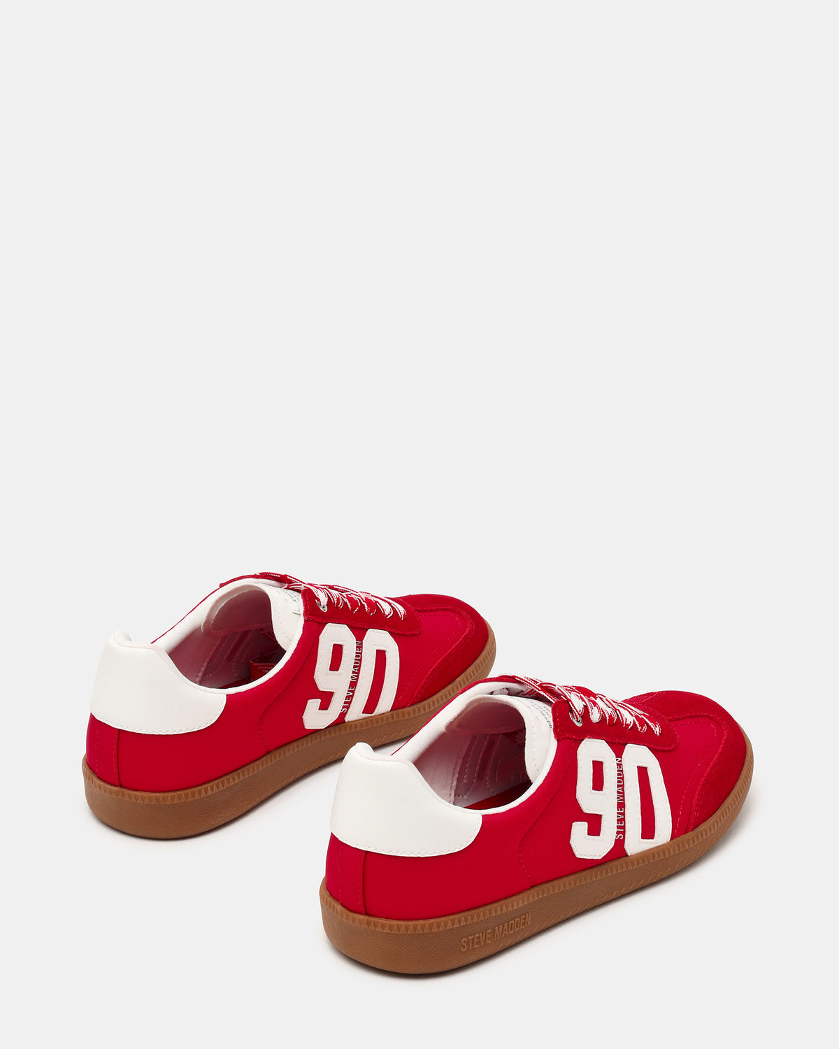 Steve Madden PACEY Red Multi Low-Top Lace-Up 90's Women's Sneaker