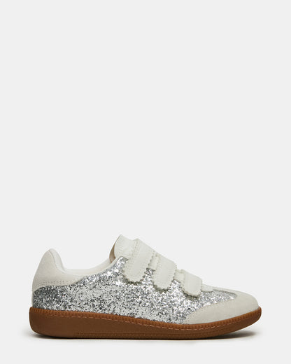 Steve Madden MOMENTUM Multi Glitter Velcro Low-Top Women's Sneakers