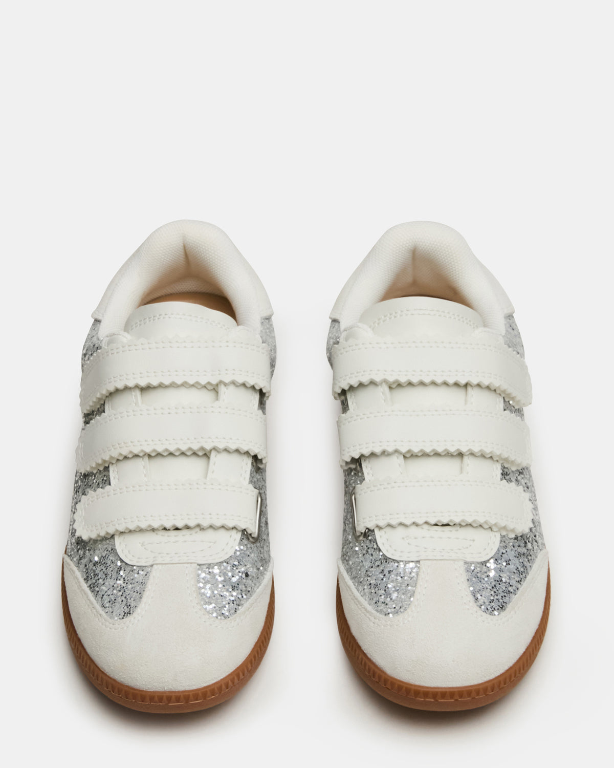 Steve Madden MOMENTUM Multi Glitter Velcro Low-Top Women's Sneakers