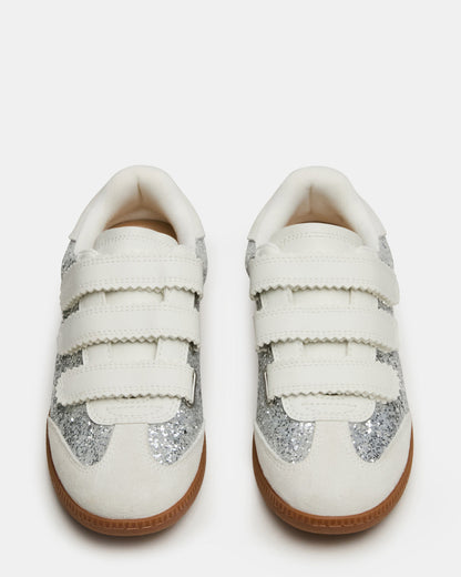 Steve Madden MOMENTUM Multi Glitter Velcro Low-Top Women's Sneakers