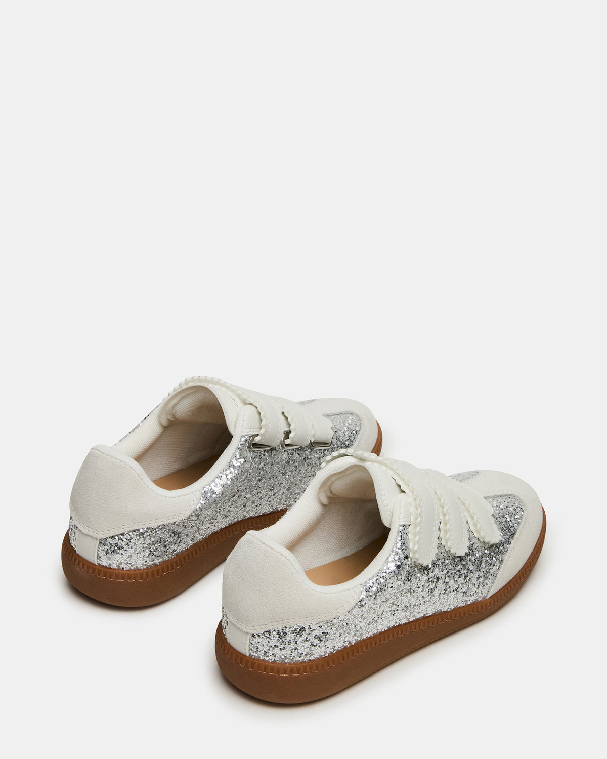 Steve Madden MOMENTUM Multi Glitter Velcro Low-Top Women's Sneakers