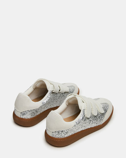 Steve Madden MOMENTUM Multi Glitter Velcro Low-Top Women's Sneakers
