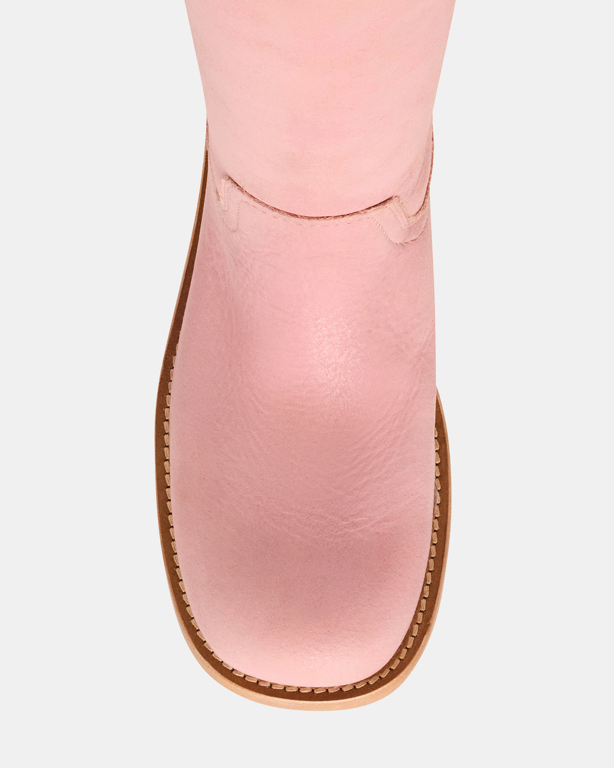 Steve Madden RIGGS Pink Leather Square-Toe Women's Boot