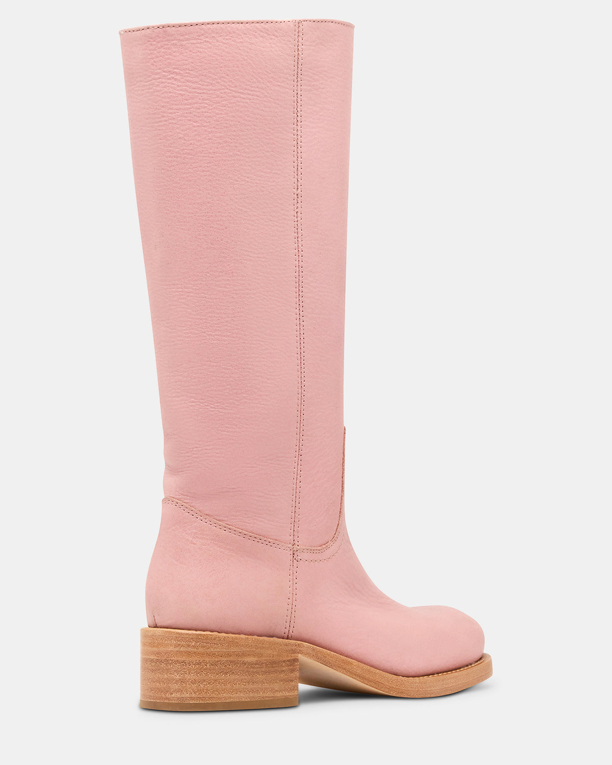 Steve Madden RIGGS Pink Leather Square-Toe Women's Boot