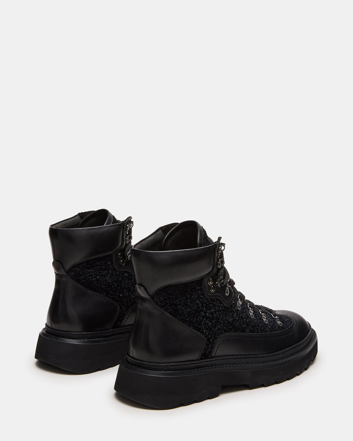 Steve Madden YOSEMITE Black Multi Lace-Up Lug Men's Ankle Boot