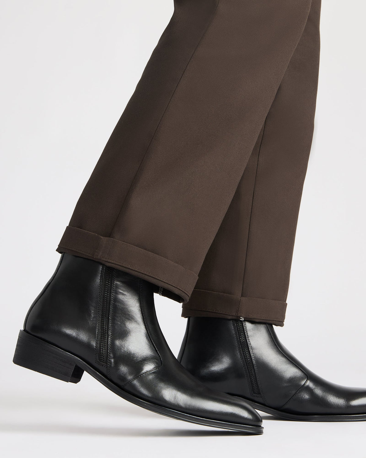 Steve Madden HAYNES Black Leather Men's Ankle Boot