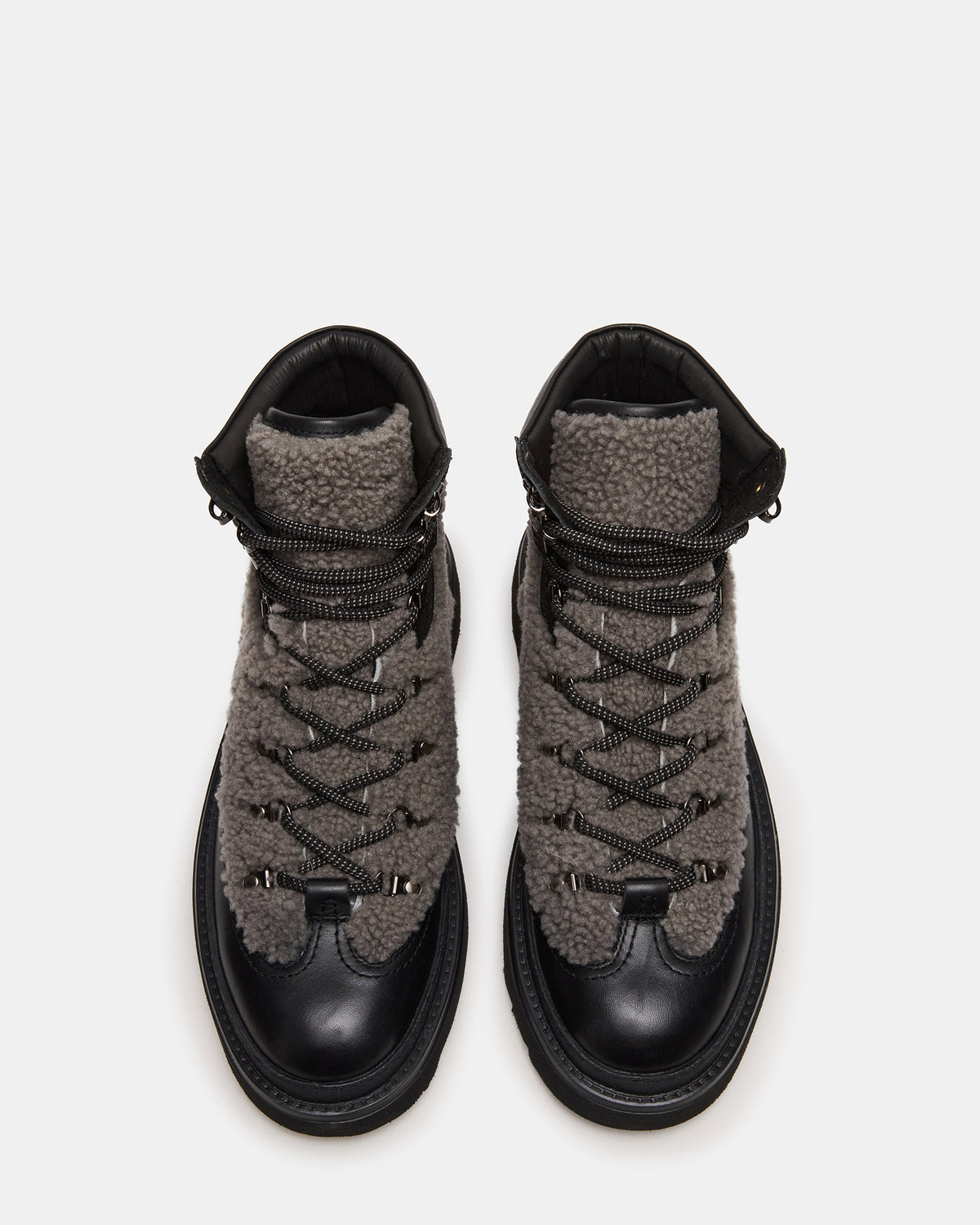 Steve Madden YOSEMITE Grey Multi Lace-Up Lug Men's Ankle Boot