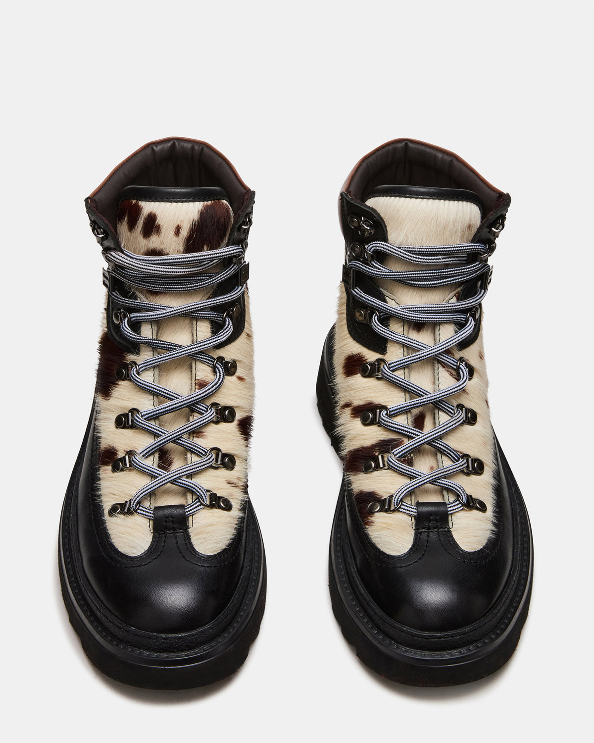 Steve Madden YOSEMITE Brown Multi Lace-Up Lug Men's Ankle Boot