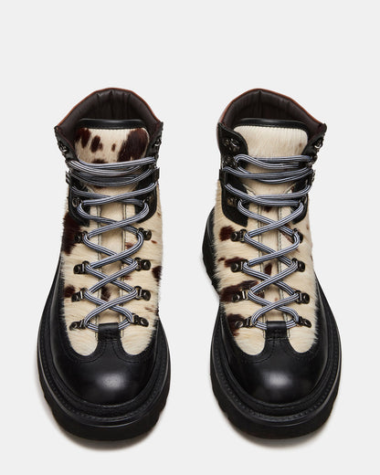 Steve Madden YOSEMITE Brown Multi Lace-Up Lug Men's Ankle Boot