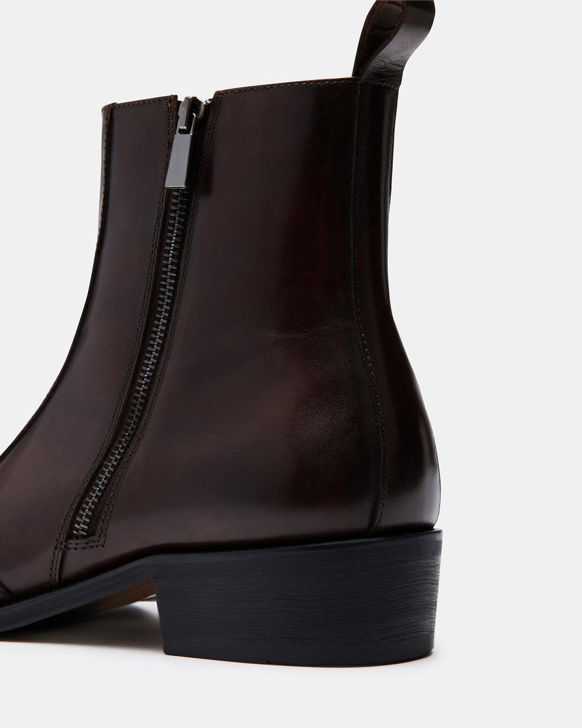 Steve Madden HAYNES Brown Leather Men's Ankle Boot