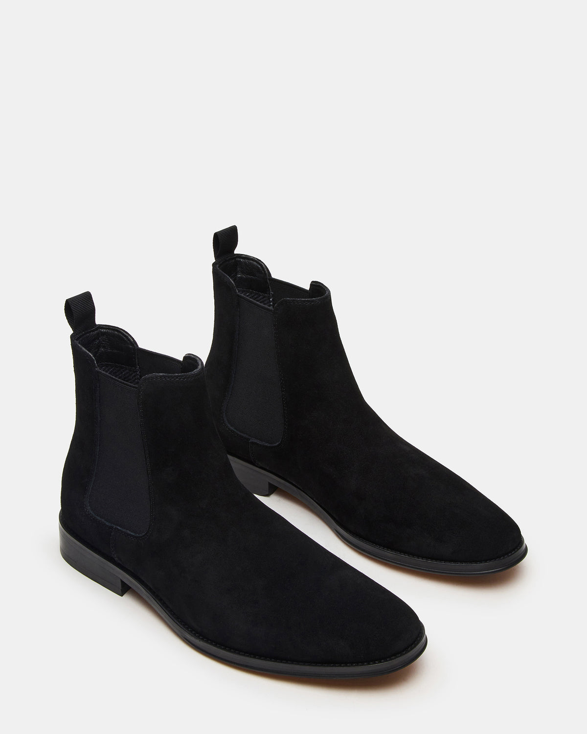 Steve Madden ALDAIR Black Suede Chelsea Men's Ankle Boot