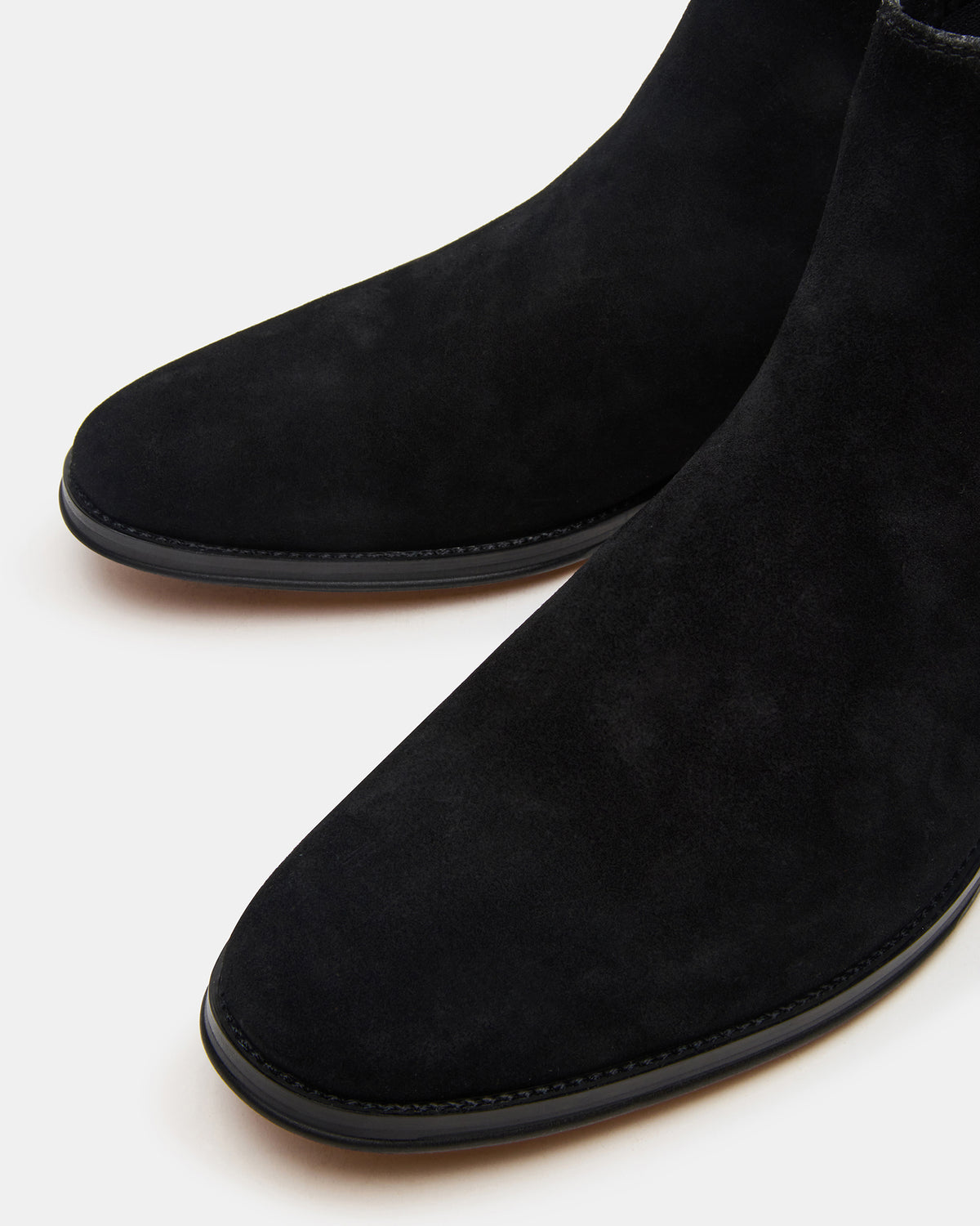 Steve Madden ALDAIR Black Suede Chelsea Men's Ankle Boot