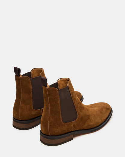 Steve Madden ALDAIR Chestnut Suede Chelsea Men's Ankle Boot