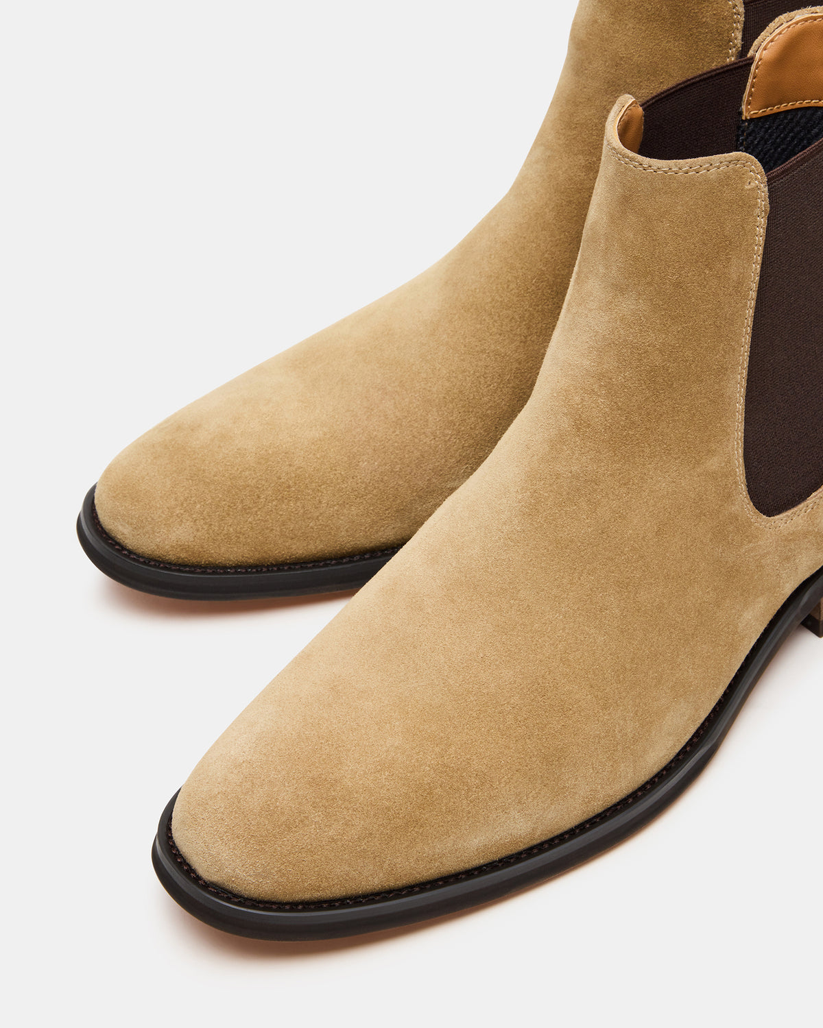 Steve Madden ALDAIR Taupe Suede Chelsea Men's Ankle Boot