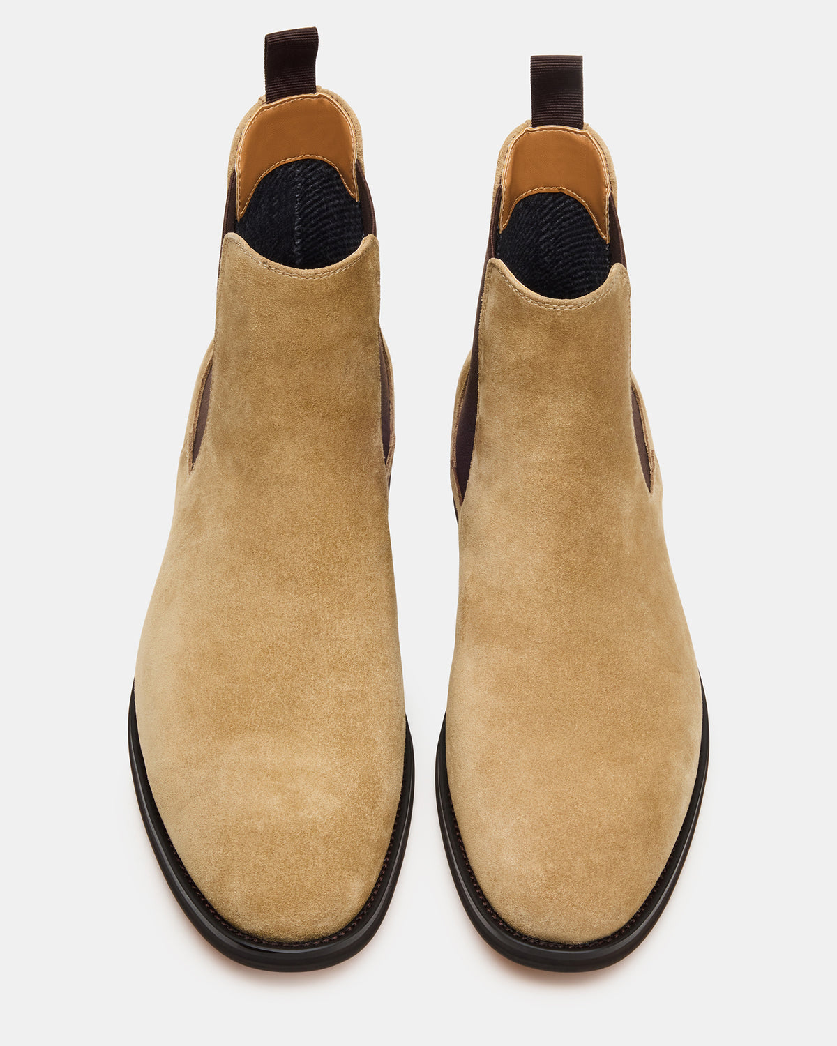 Steve Madden ALDAIR Taupe Suede Chelsea Men's Ankle Boot