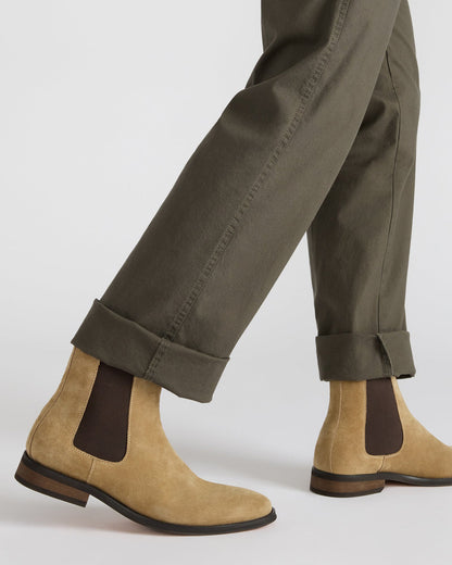 Steve Madden ALDAIR Taupe Suede Chelsea Men's Ankle Boot
