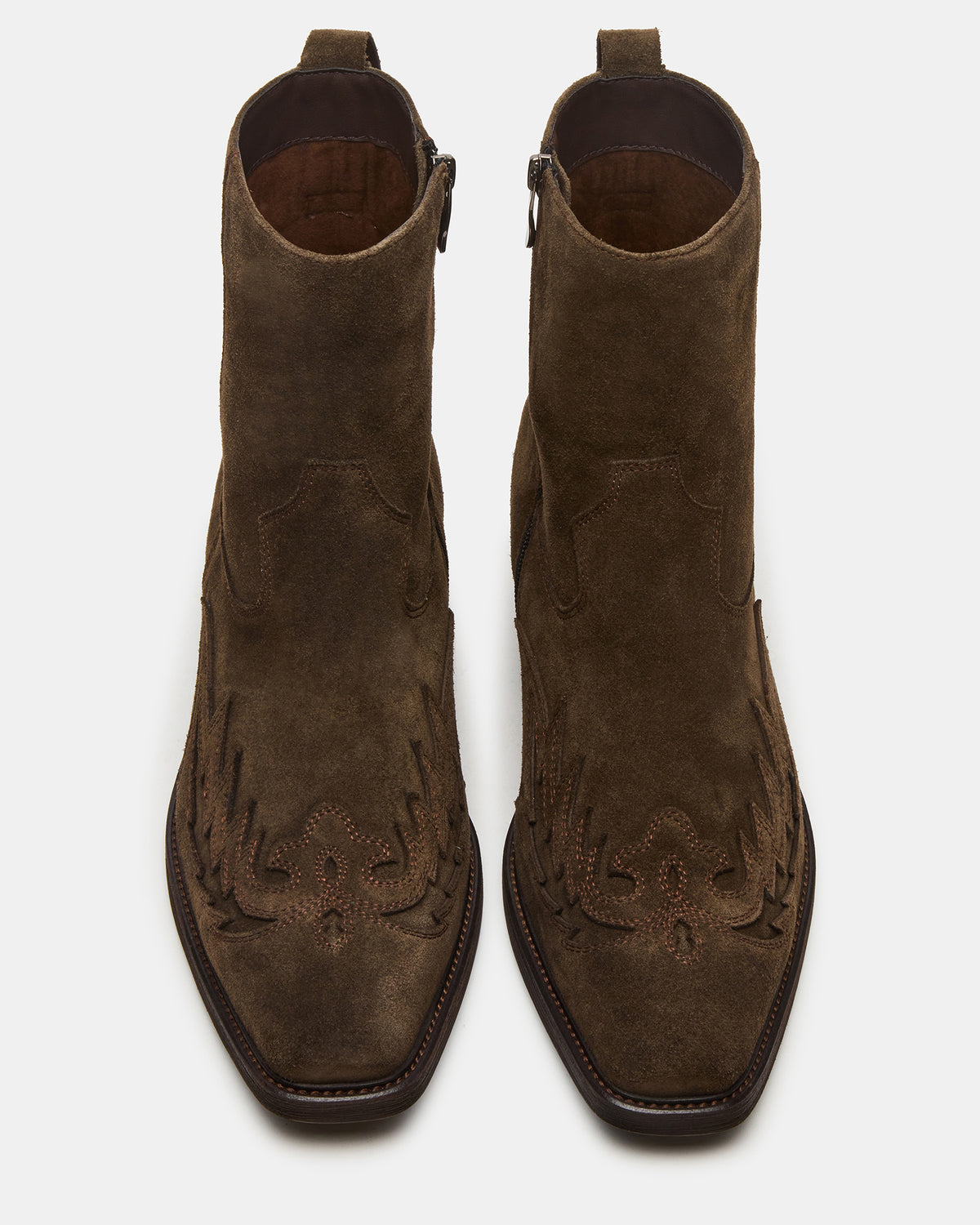 Steve Madden SANTANA Green Olive Western Men's Ankle Boot