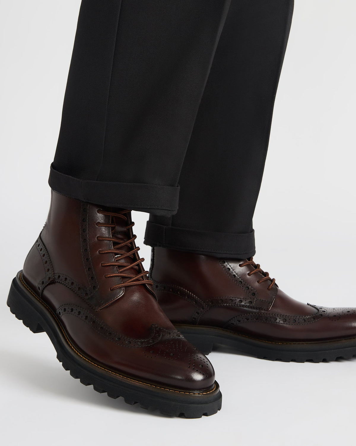 Steve Madden KODA Dark Brown Lace-Up Men's Ankle Boot