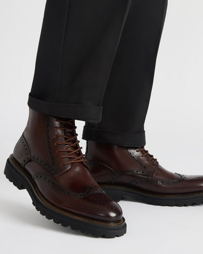 Steve Madden KODA Dark Brown Lace-Up Men's Ankle Boot