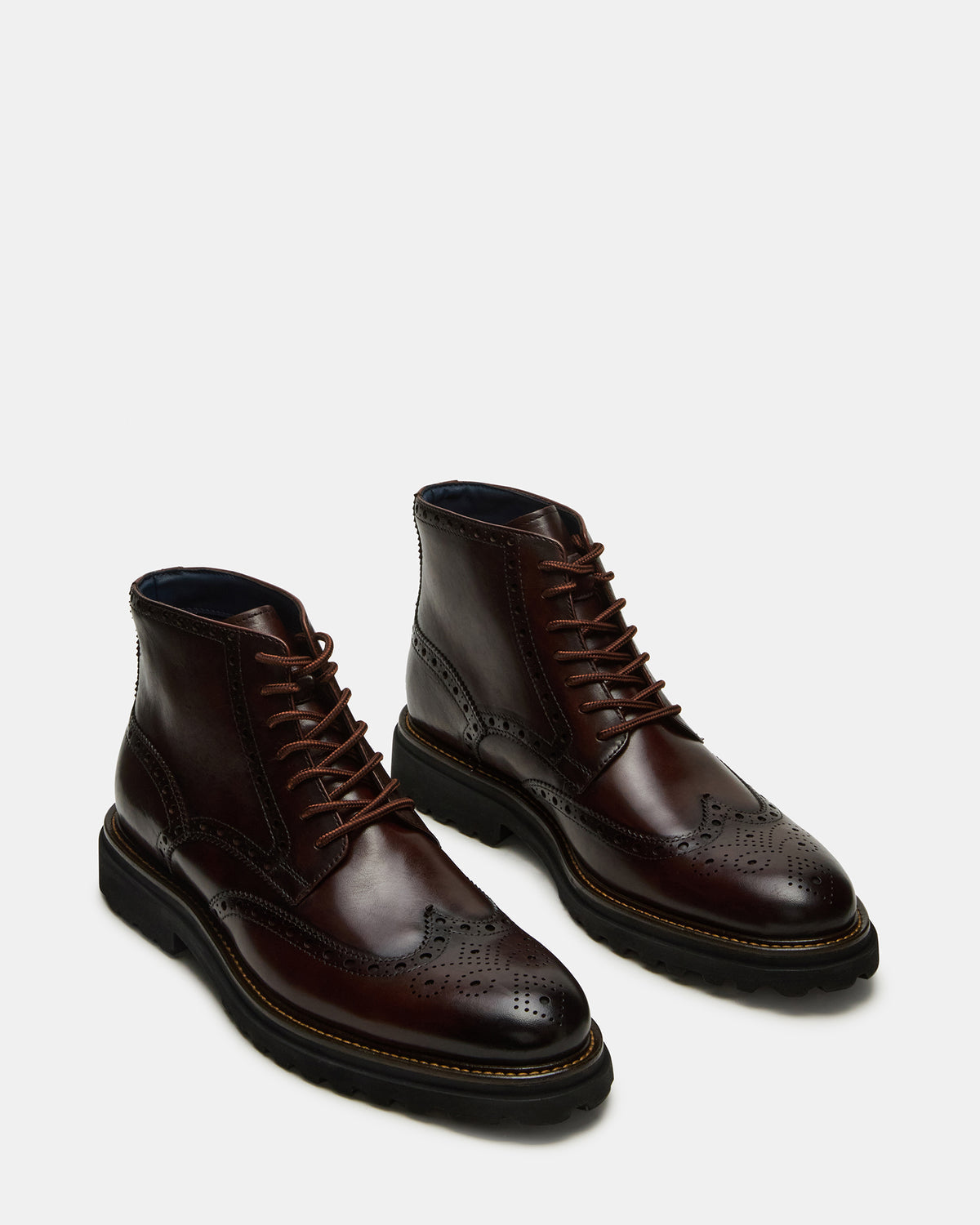 Steve Madden KODA Dark Brown Lace-Up Men's Ankle Boot