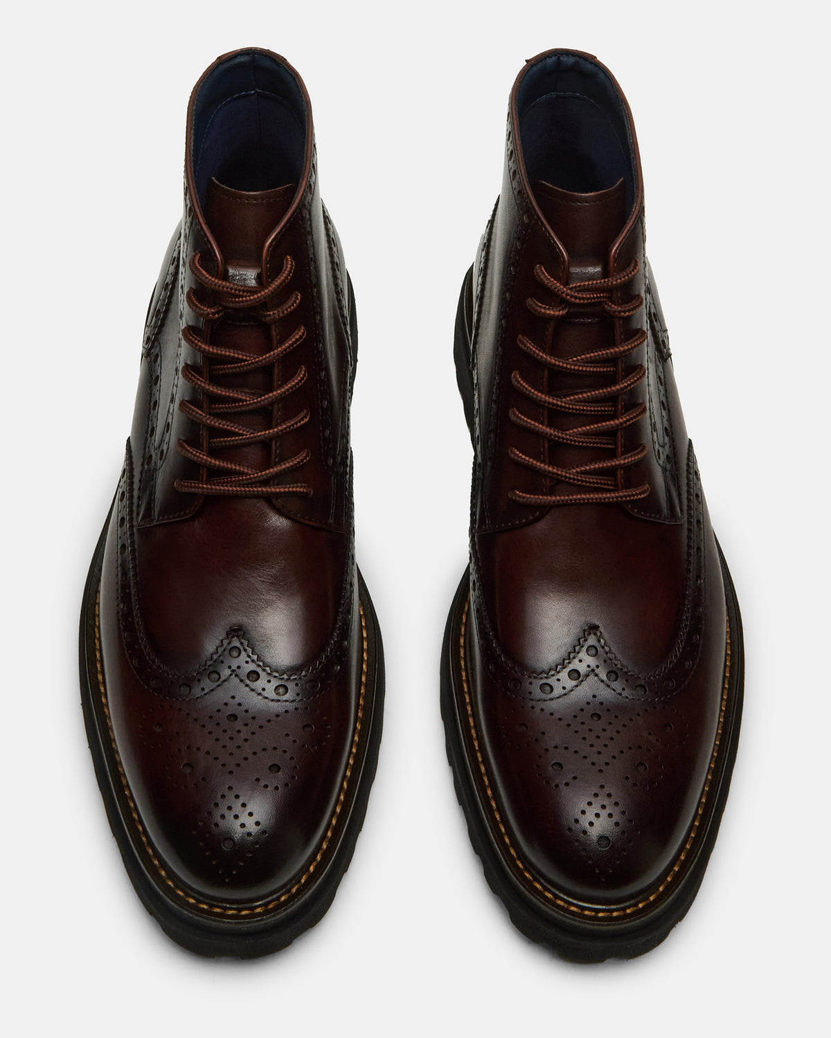Steve Madden KODA Dark Brown Lace-Up Men's Ankle Boot