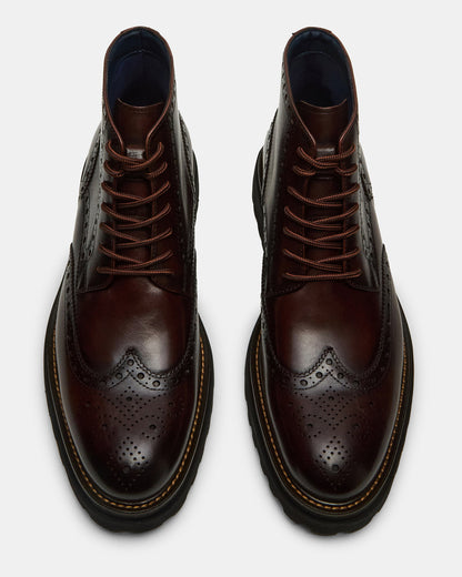 Steve Madden KODA Dark Brown Lace-Up Men's Ankle Boot
