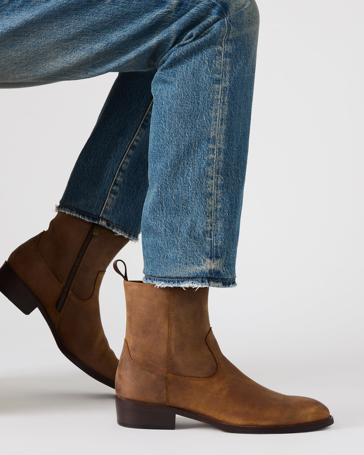 Steve Madden HENDRIK Tan Leather Men's Ankle Boot
