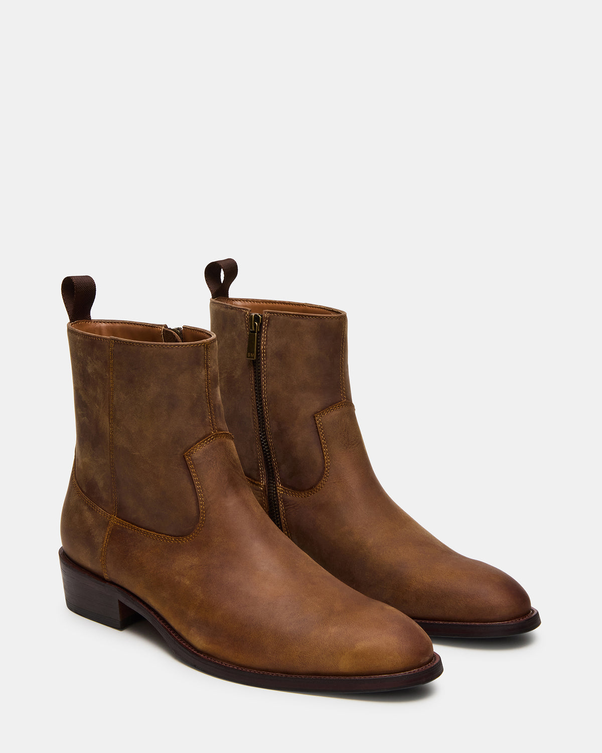 Steve Madden HENDRIK Tan Leather Men's Ankle Boot