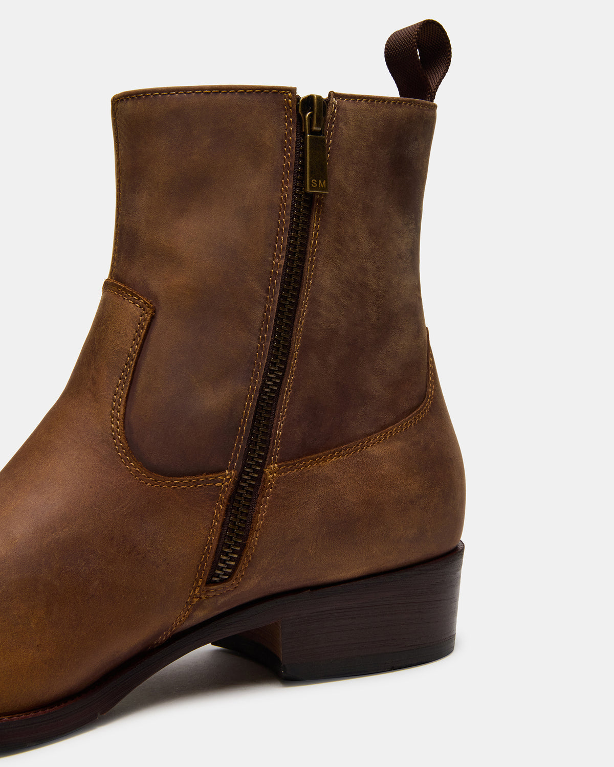 Steve Madden HENDRIK Tan Leather Men's Ankle Boot