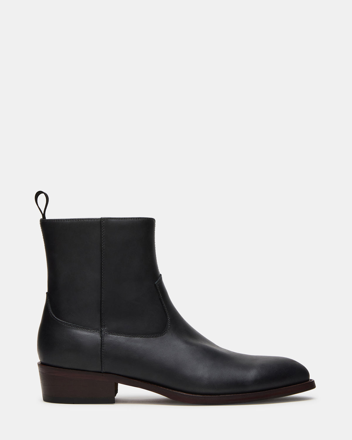 Steve Madden HENDRIK Black Leather Men's Ankle Boot