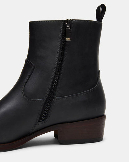 Steve Madden HENDRIK Black Leather Men's Ankle Boot