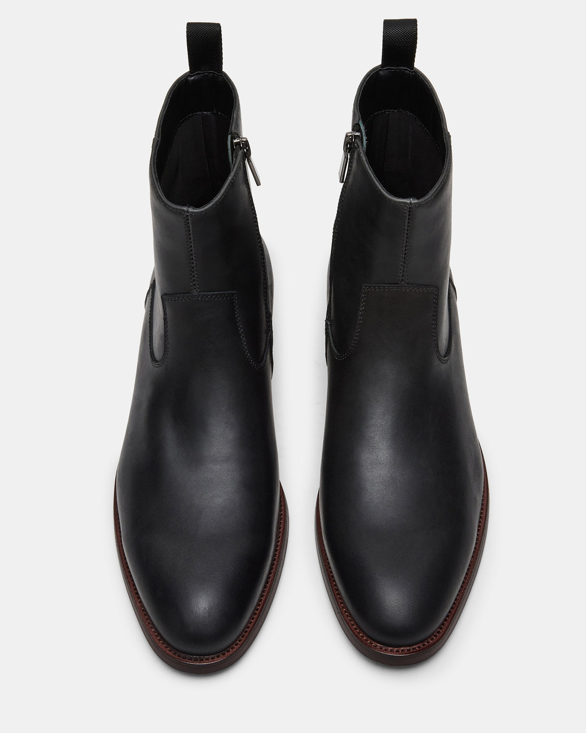 Steve Madden HENDRIK Black Leather Men's Ankle Boot