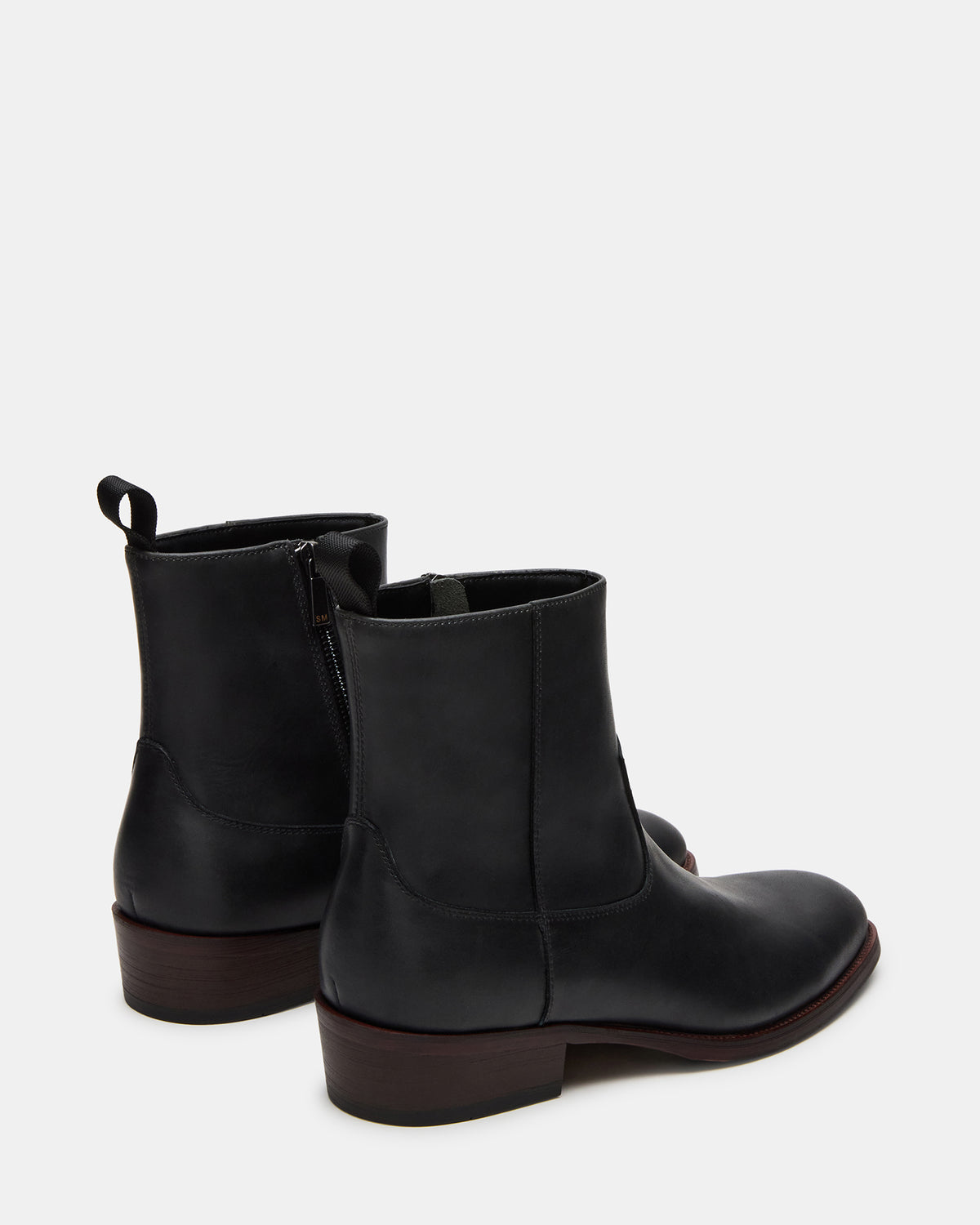 Steve Madden HENDRIK Black Leather Men's Ankle Boot