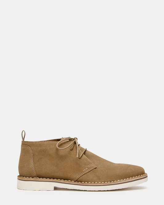 Steve Madden HERO Cognac Suede Lace-Up Ankle Men's Boots