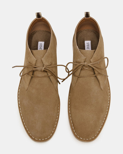 Steve Madden HERO Cognac Suede Lace-Up Ankle Men's Boots