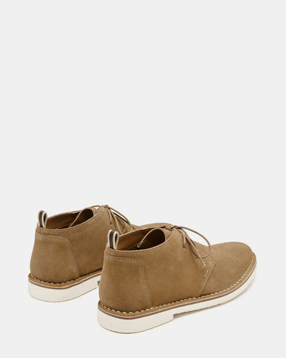 Steve Madden HERO Cognac Suede Lace-Up Ankle Men's Boots