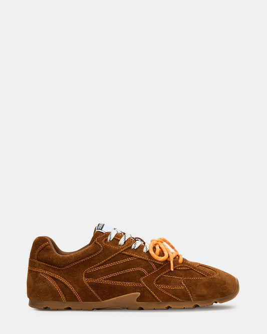 Steve Madden MIDAS Chestnut Low-Top Lace-Up Men's Sneaker
