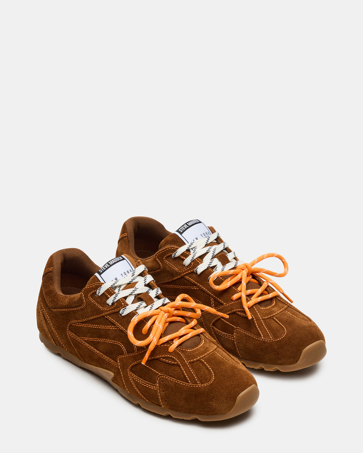Steve Madden MIDAS Chestnut Low-Top Lace-Up Men's Sneaker