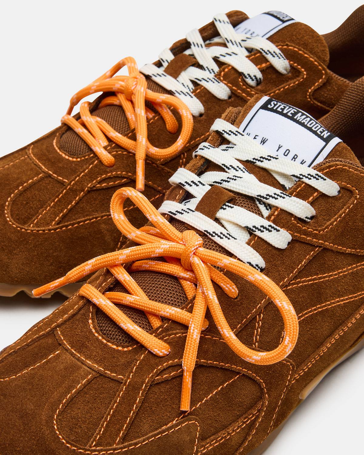 Steve Madden MIDAS Chestnut Low-Top Lace-Up Men's Sneaker
