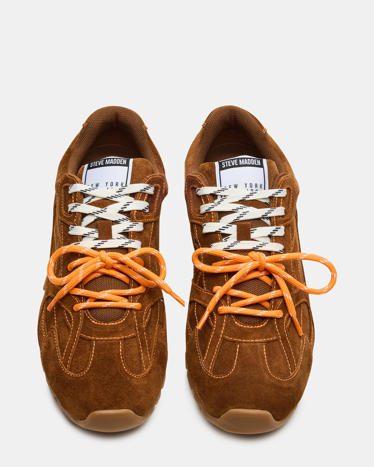 Steve Madden MIDAS Chestnut Low-Top Lace-Up Men's Sneaker