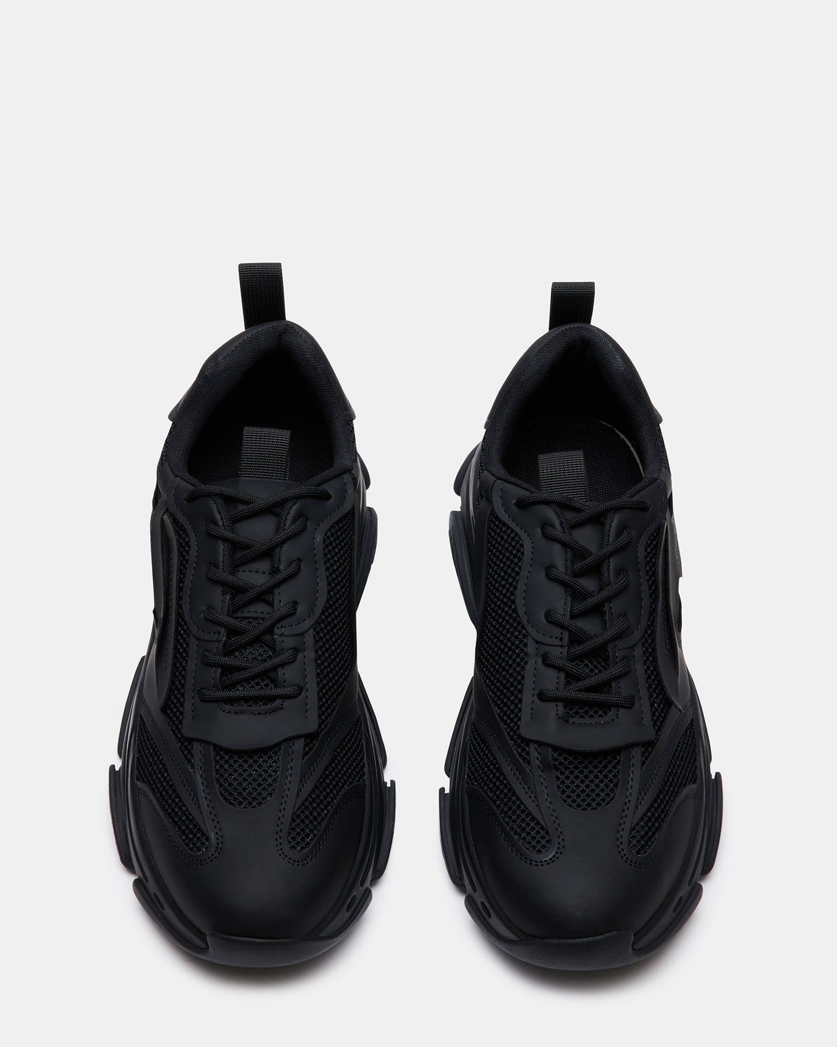 Steve Madden POSSESS Black Low-Top Lace-Up Men's Sneaker